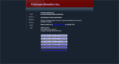 Desktop Screenshot of coloradogenetics.com